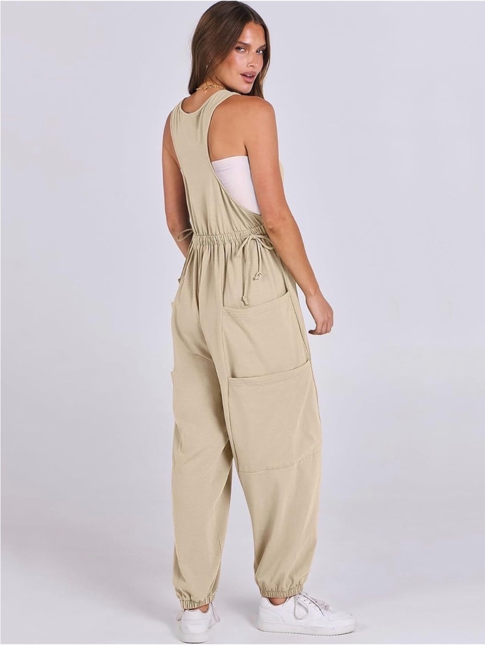 Free People Sandstone Utility Jumpsuit